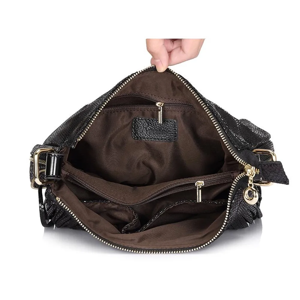 <bold>Tote / Crossbody Bag  <br>Genuine-Leather
