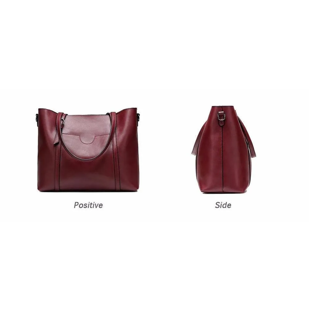 <bold>Tote / Crossbody Bag  <br>Genuine-Leather