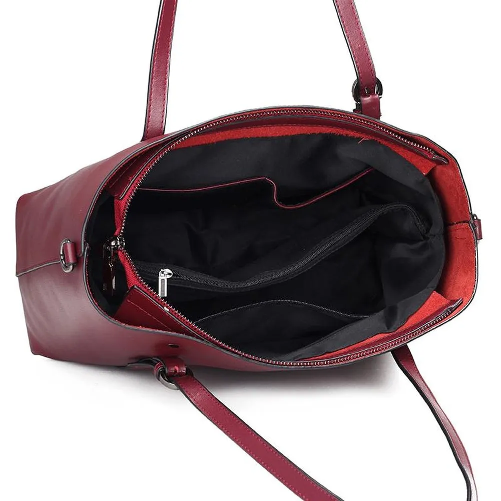 <bold>Tote / Crossbody Bag  <br>Genuine-Leather