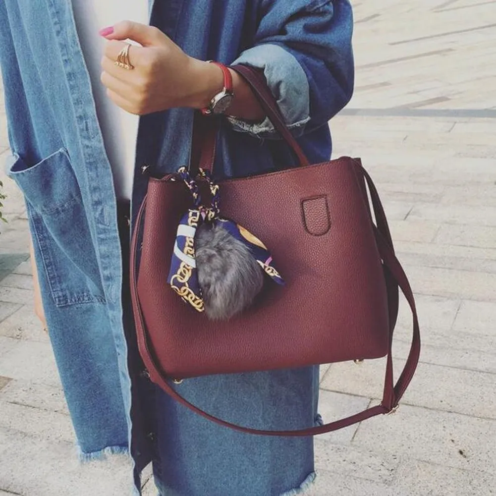 <bold>Tote / Crossbody Bag <br>Vegan-Leather