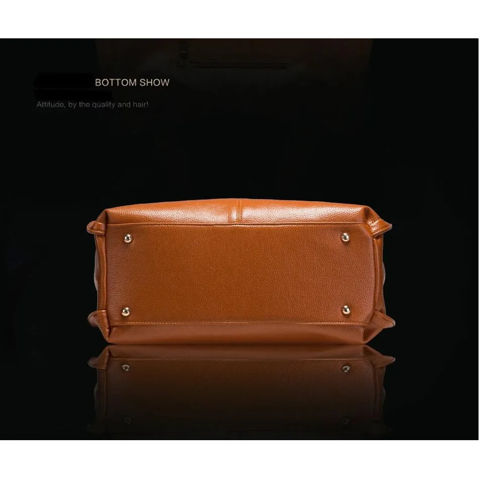 <bold>Tote  / Shoulder Bag <br>Genuine-Leather