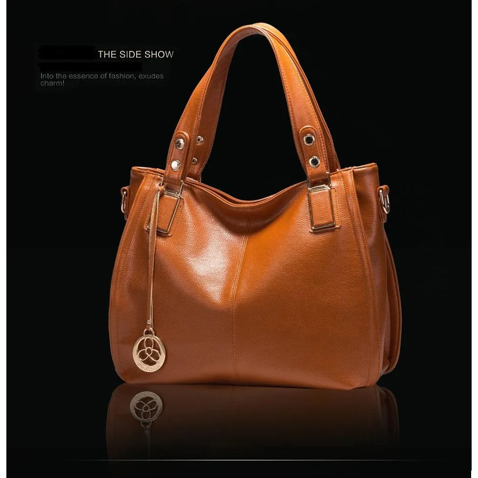 <bold>Tote  / Shoulder Bag <br>Genuine-Leather