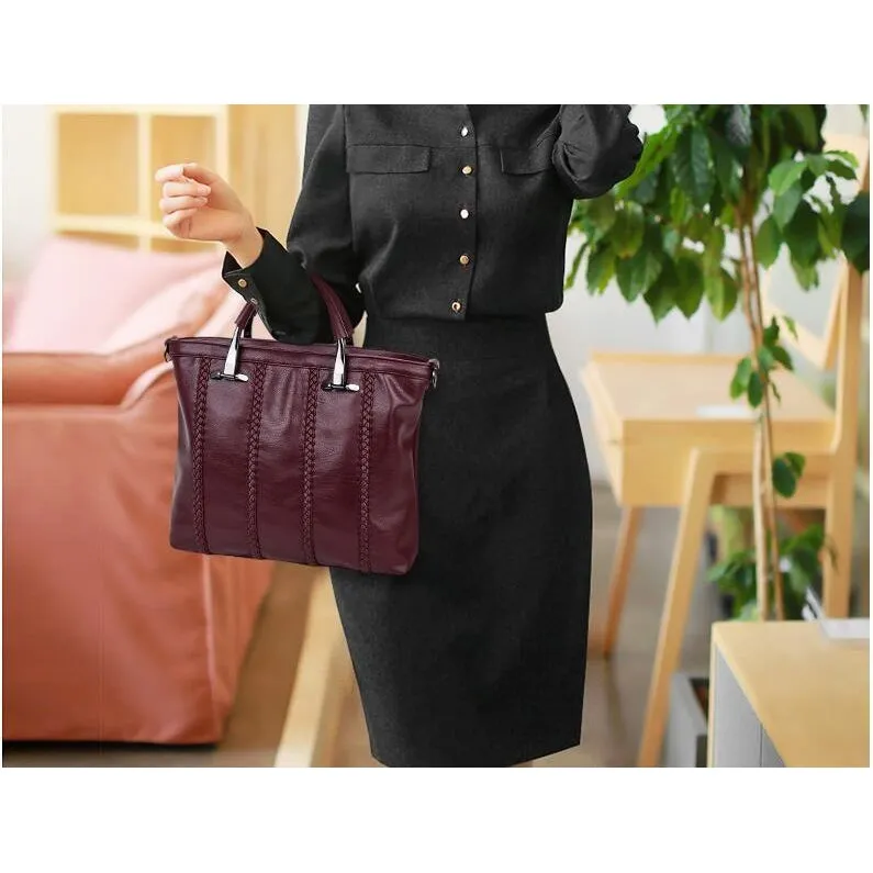 <bold>Tote  / Shoulder Bag <br>Genuine-Leather