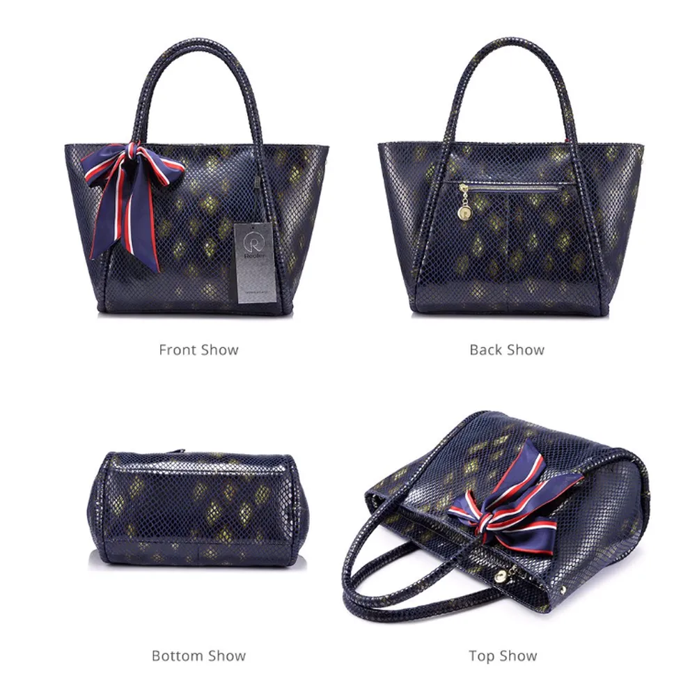 <bold>Tote  / Shoulder Bag <br>Genuine-Leather
