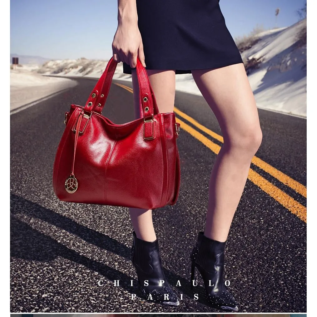 <bold>Tote  / Shoulder Bag <br>Genuine-Leather