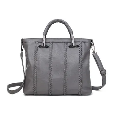 <bold>Tote  / Shoulder Bag <br>Genuine-Leather
