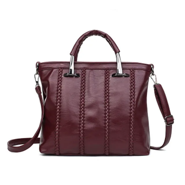 <bold>Tote  / Shoulder Bag <br>Genuine-Leather