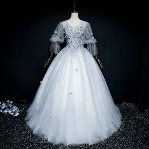 Luxury Applique Pattern Quinceañera and Evening Party Dress