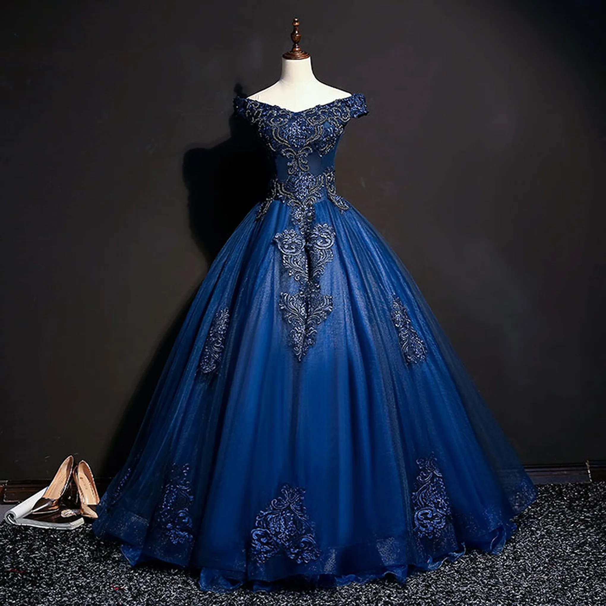 Luxury Beaded Prom, Quinceañera and Evening Party Dress