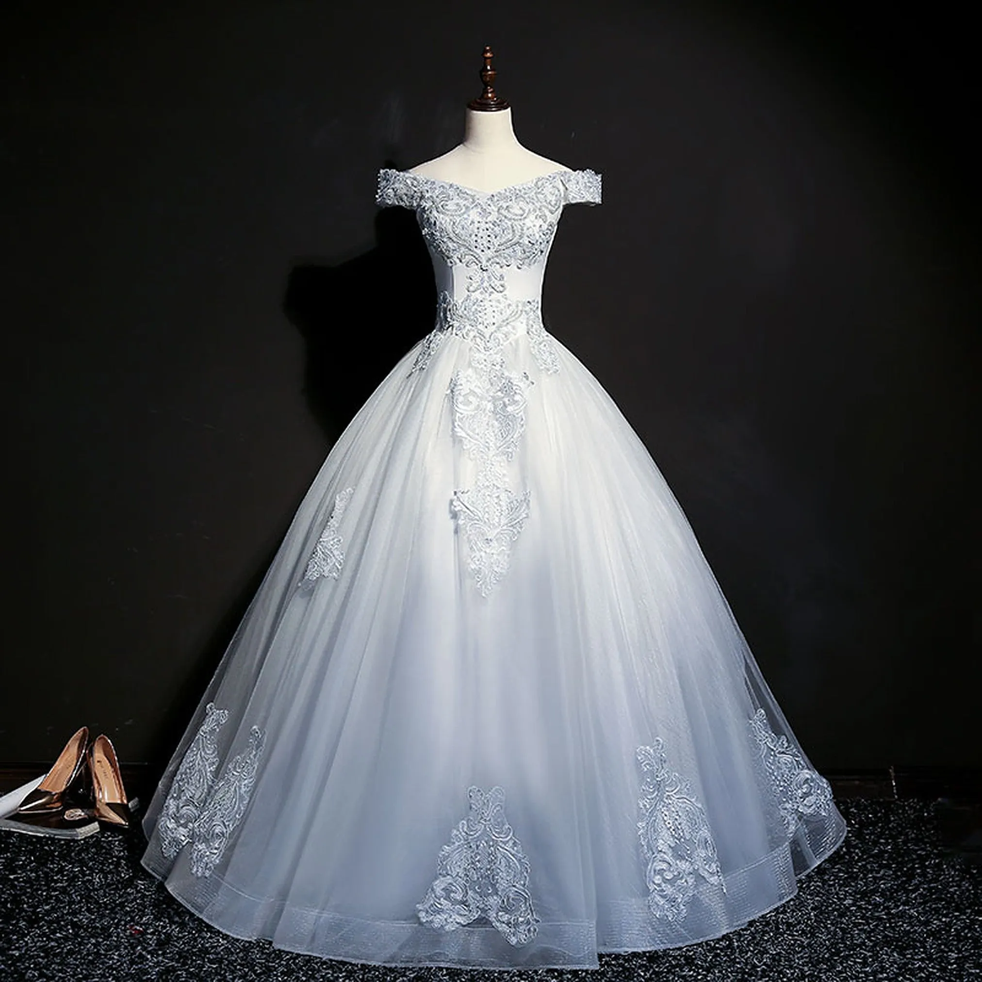 Luxury Beaded Prom, Quinceañera and Evening Party Dress