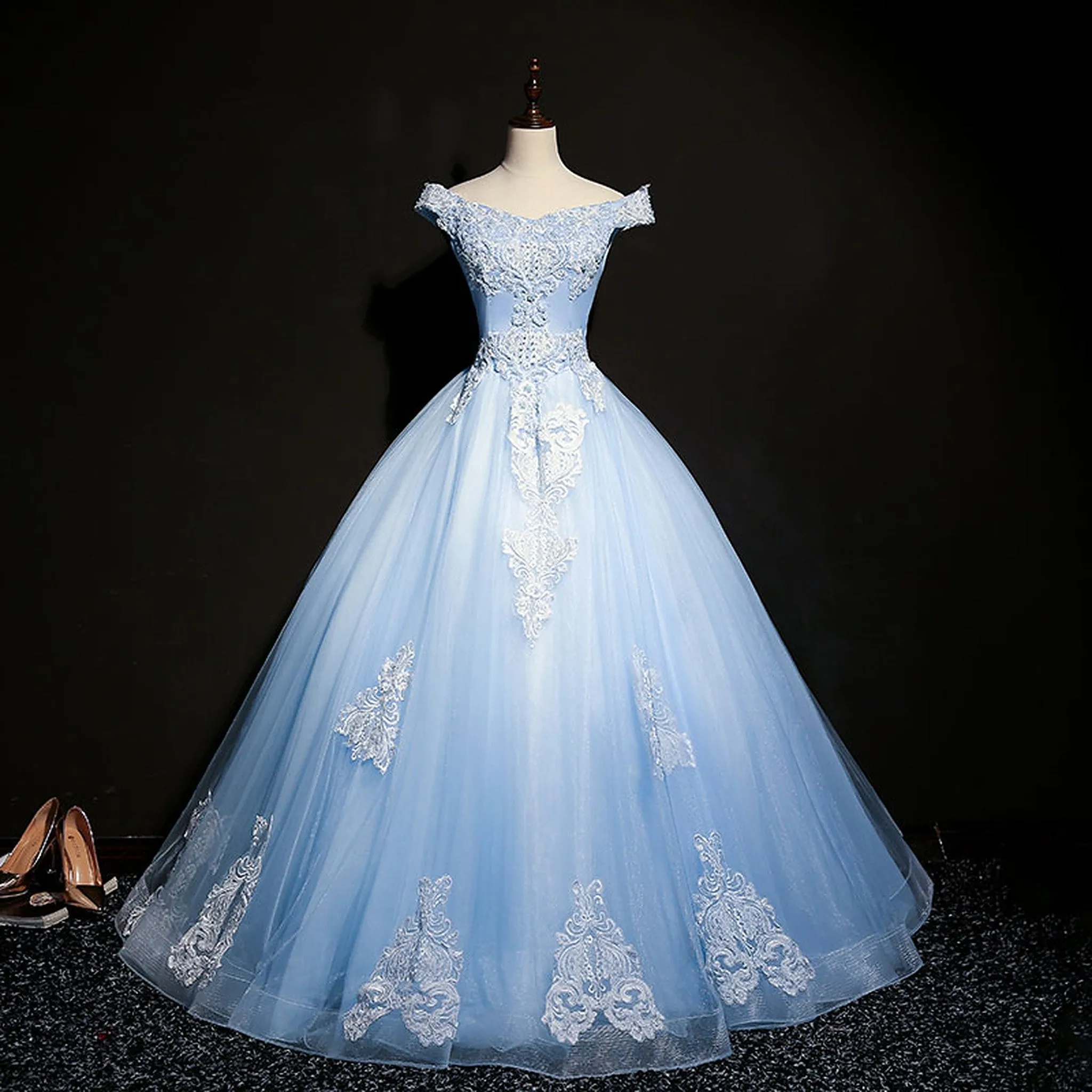 Luxury Beaded Prom, Quinceañera and Evening Party Dress