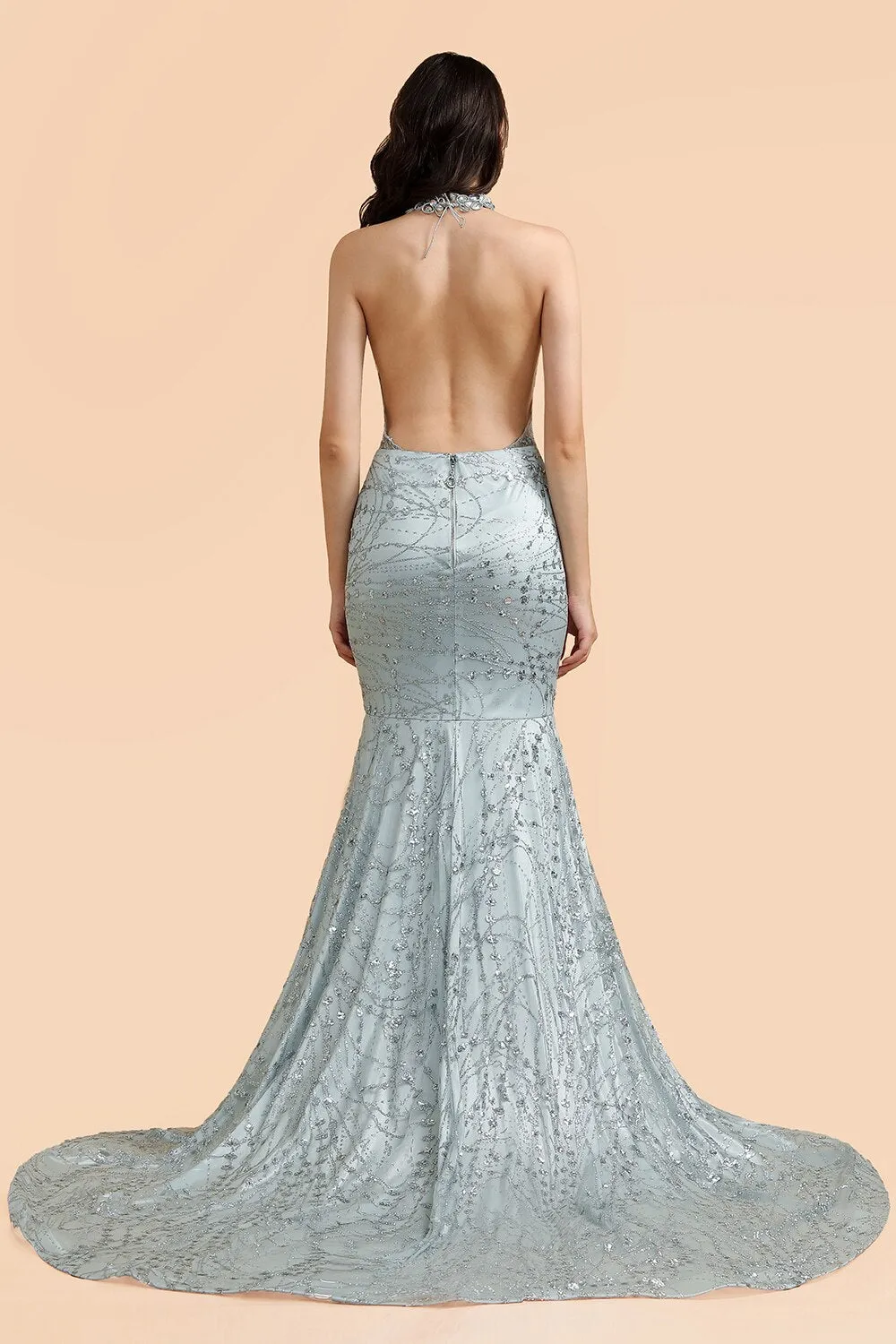 Luxury Beads Stones  Mermaid Prom Dresses