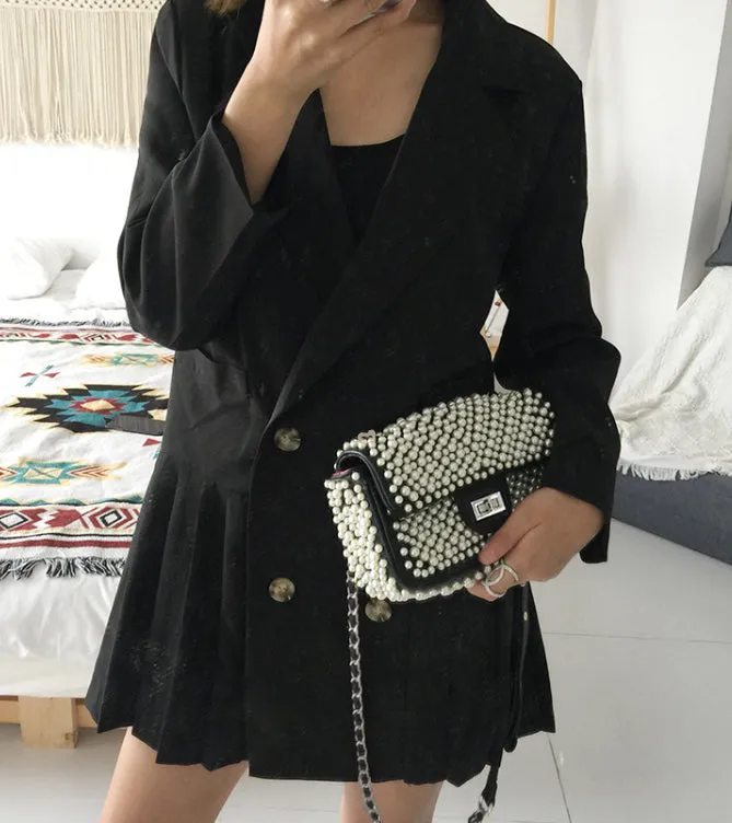 LUXURY BLACK PEARL BAG