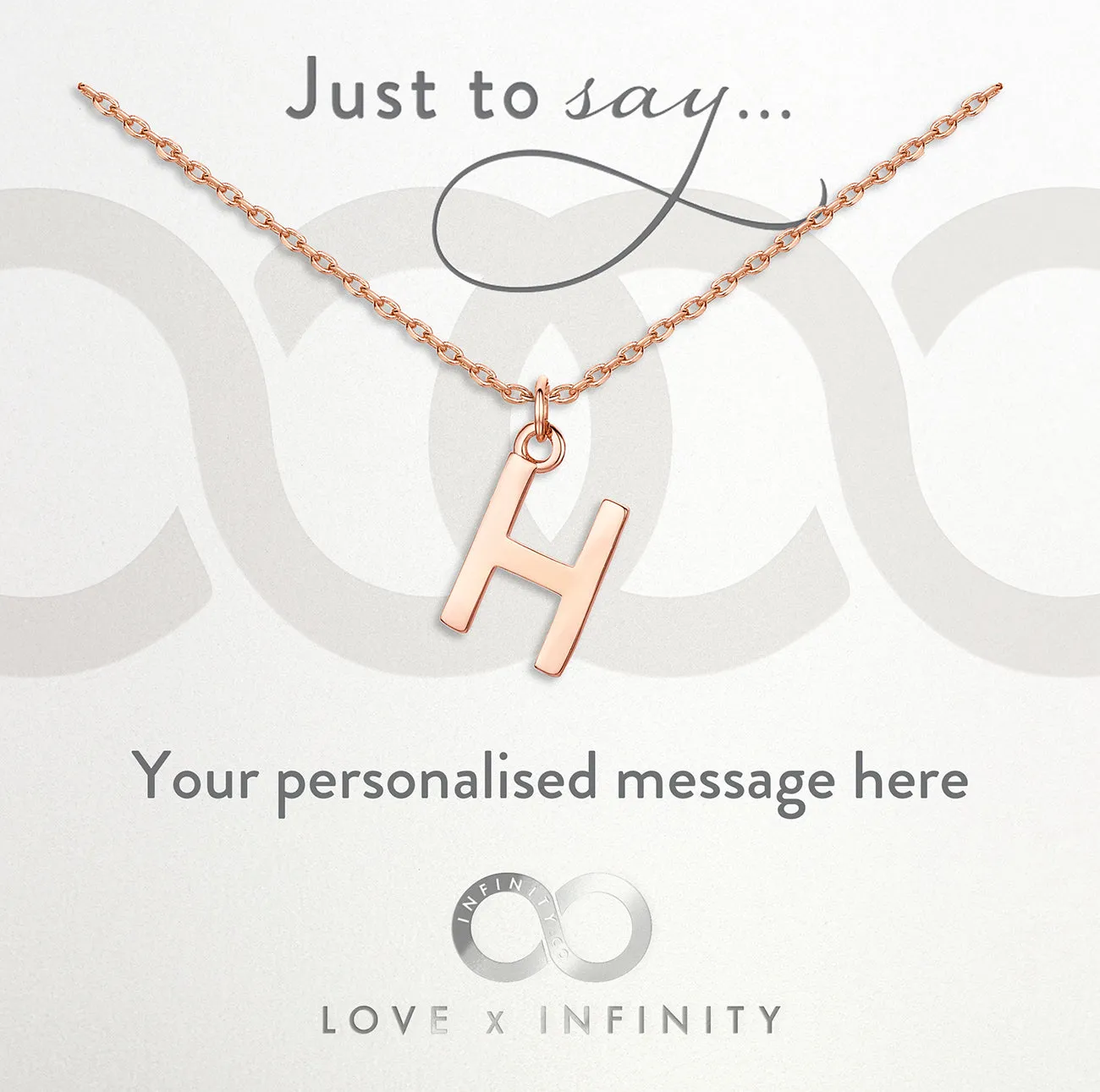 LXI Alphabet Pendant 'H'