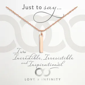 LXI Alphabet Pendant 'I'