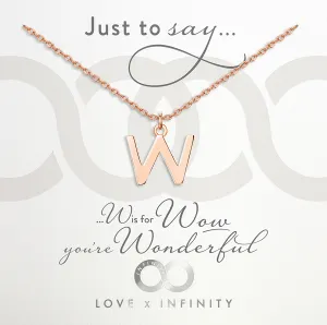 LXI Alphabet Pendant 'W'