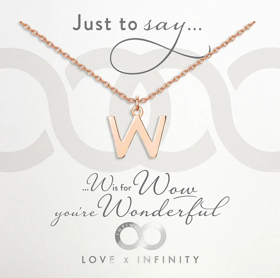 LXI Alphabet Pendant 'W'