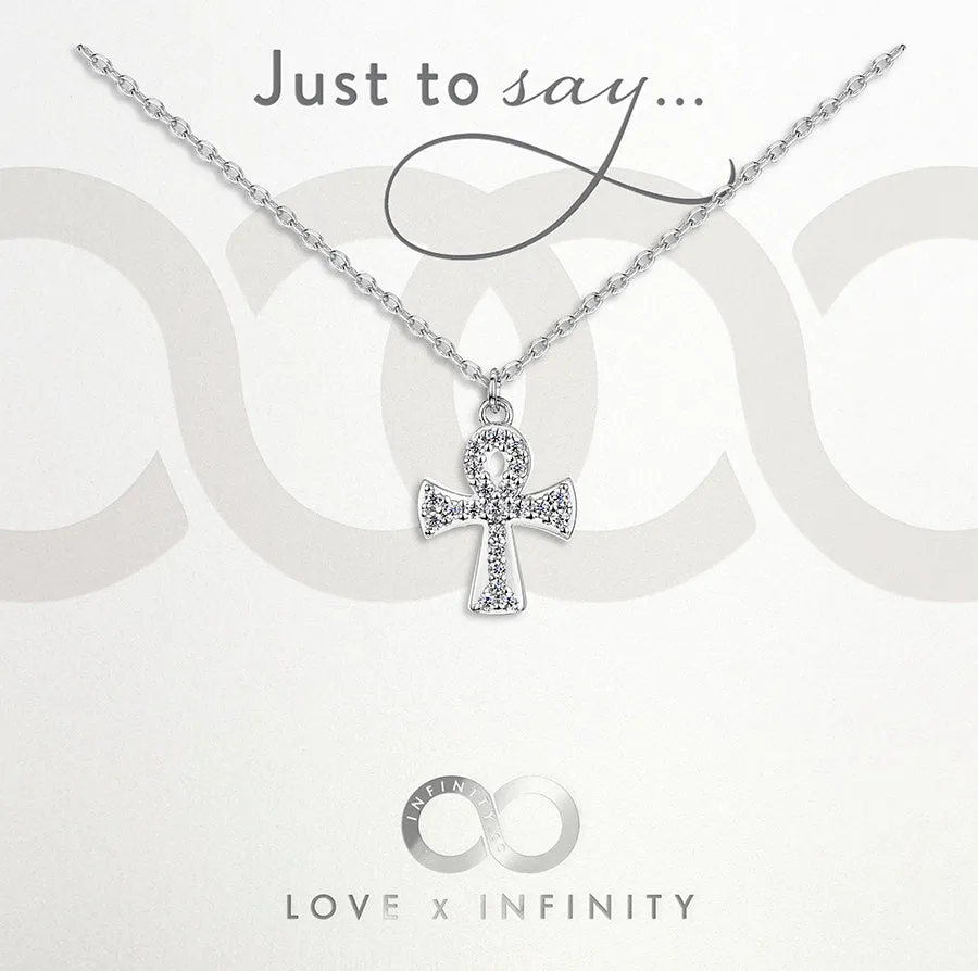 LXI Ankh Pendant- Rhodium