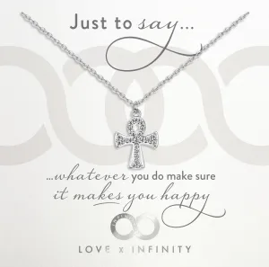 LXI Ankh Pendant- Rhodium