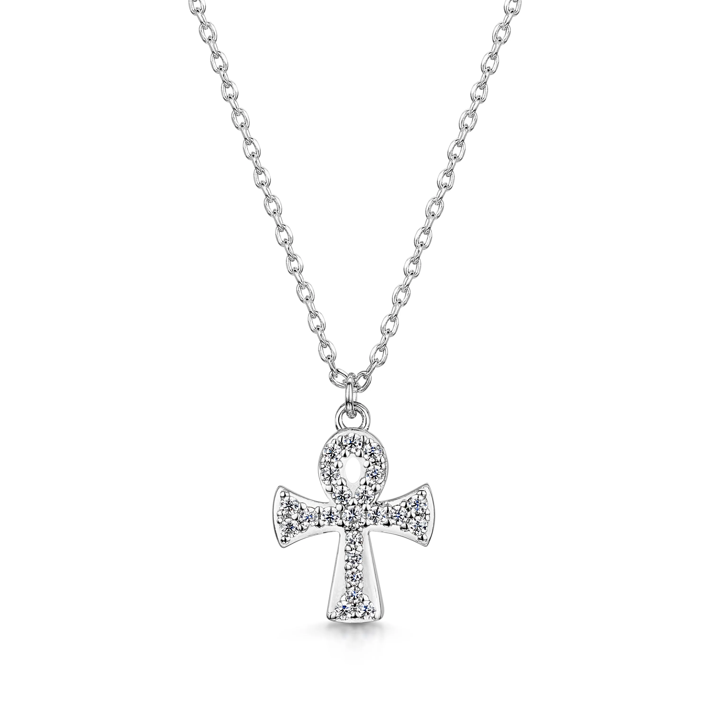 LXI Ankh Pendant- Rhodium