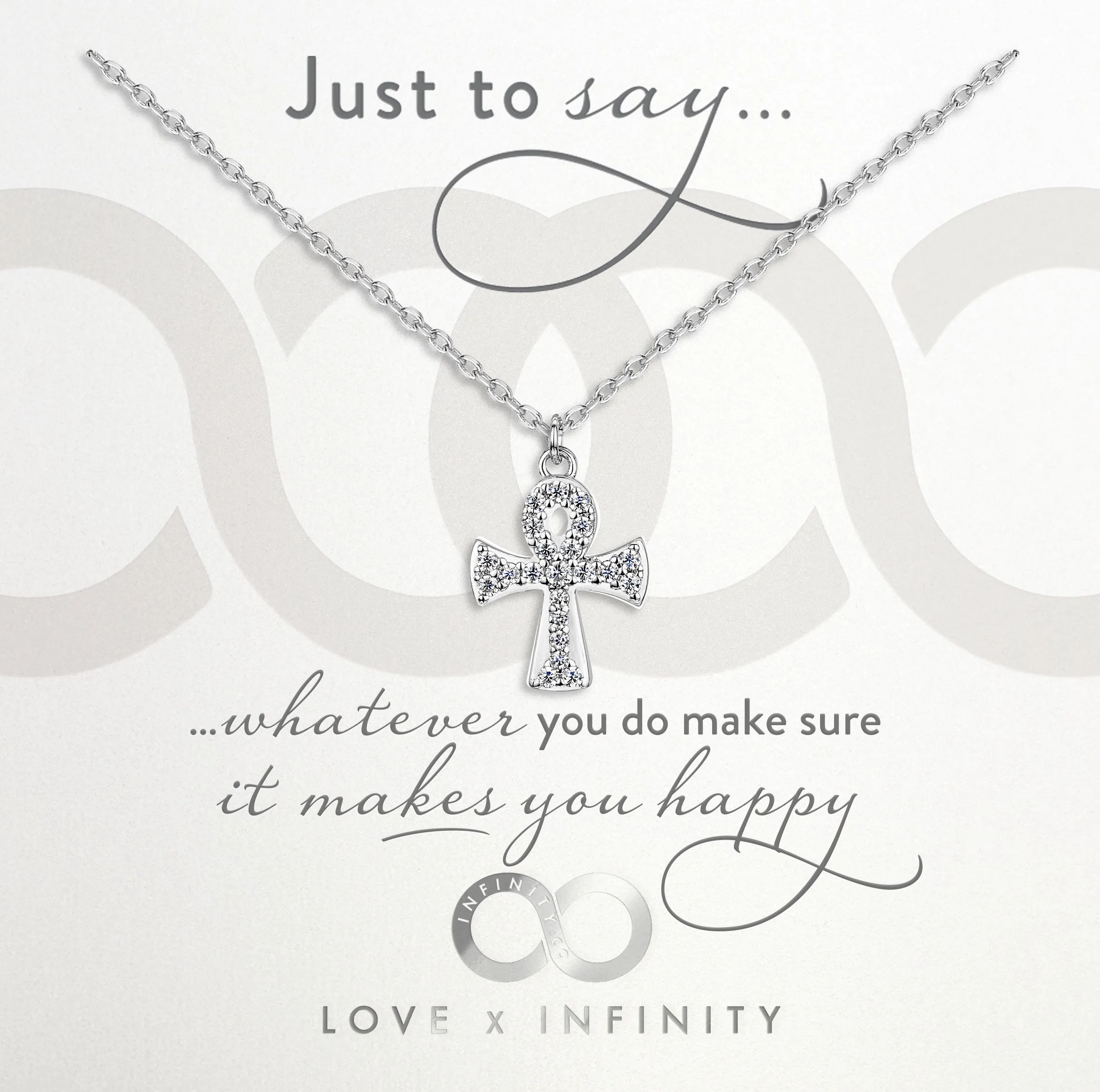 LXI Ankh Pendant- Rhodium
