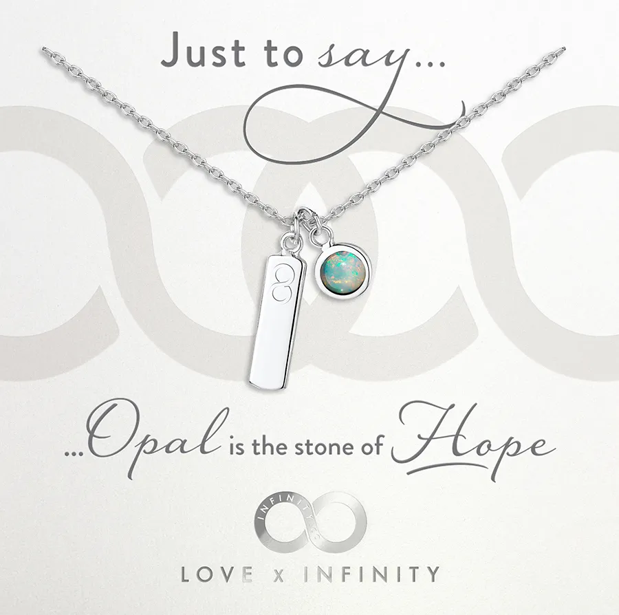 LXI Birthstone Pendant Opal/October