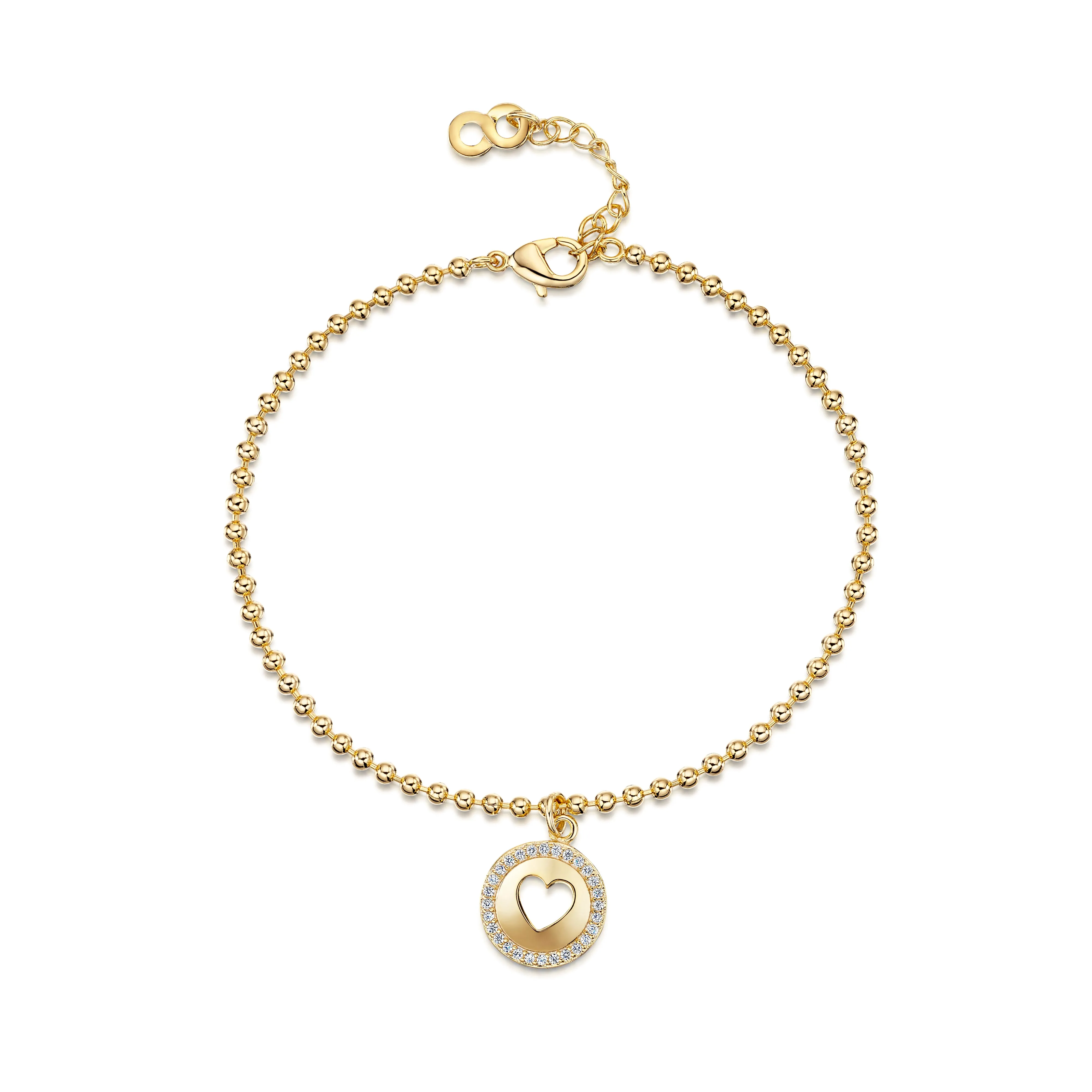 LXI Cut Out Heart Halo Bracelet