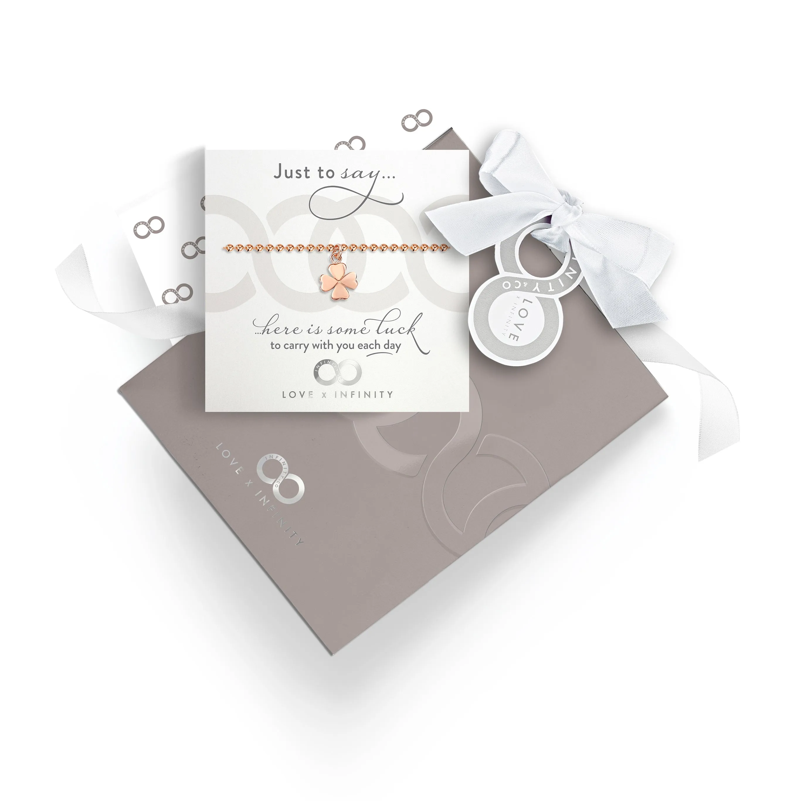 LXI Four Leaf Clover Bracelet - Rose Gold