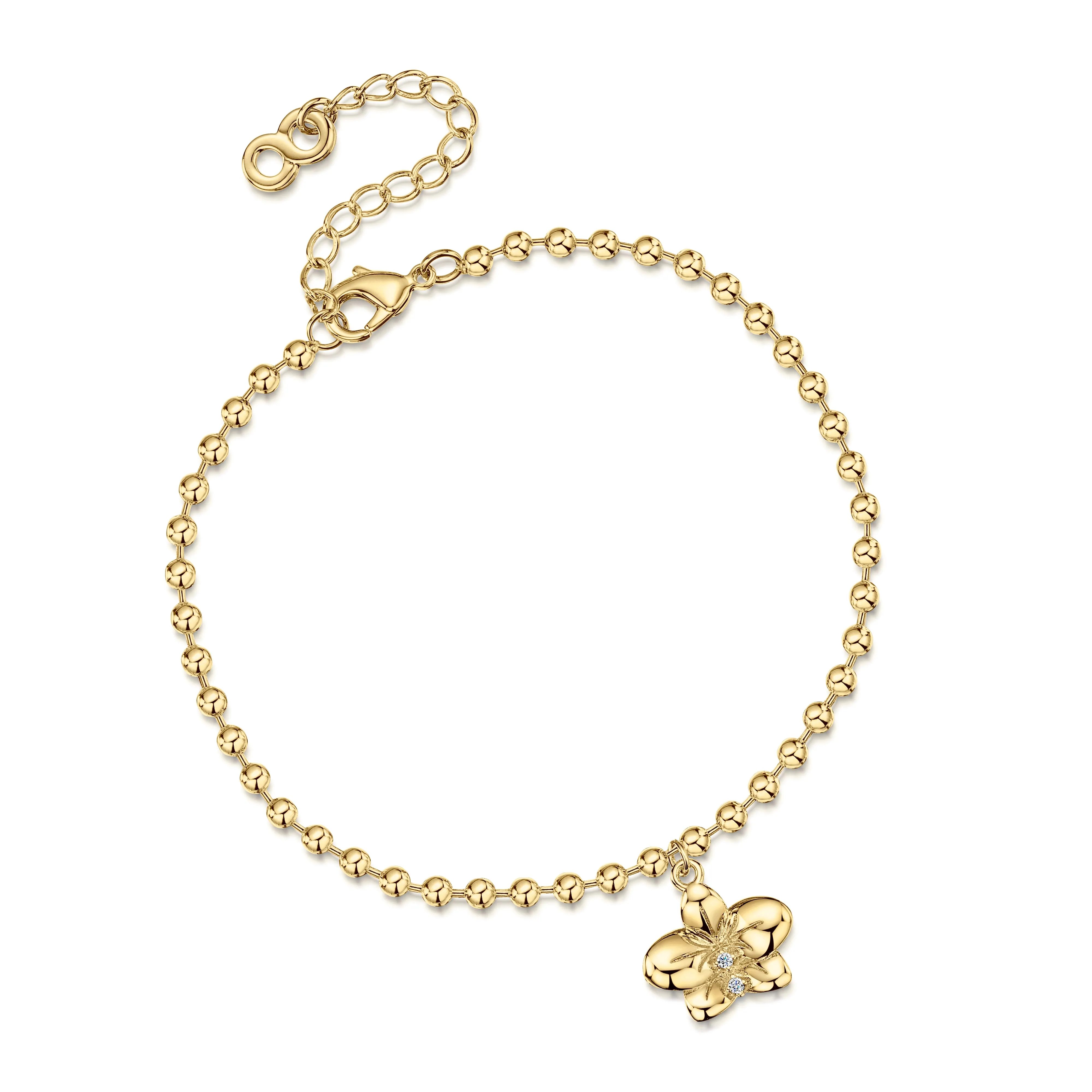 LXI Hawaiian Hibiscus Bracelet- Gold