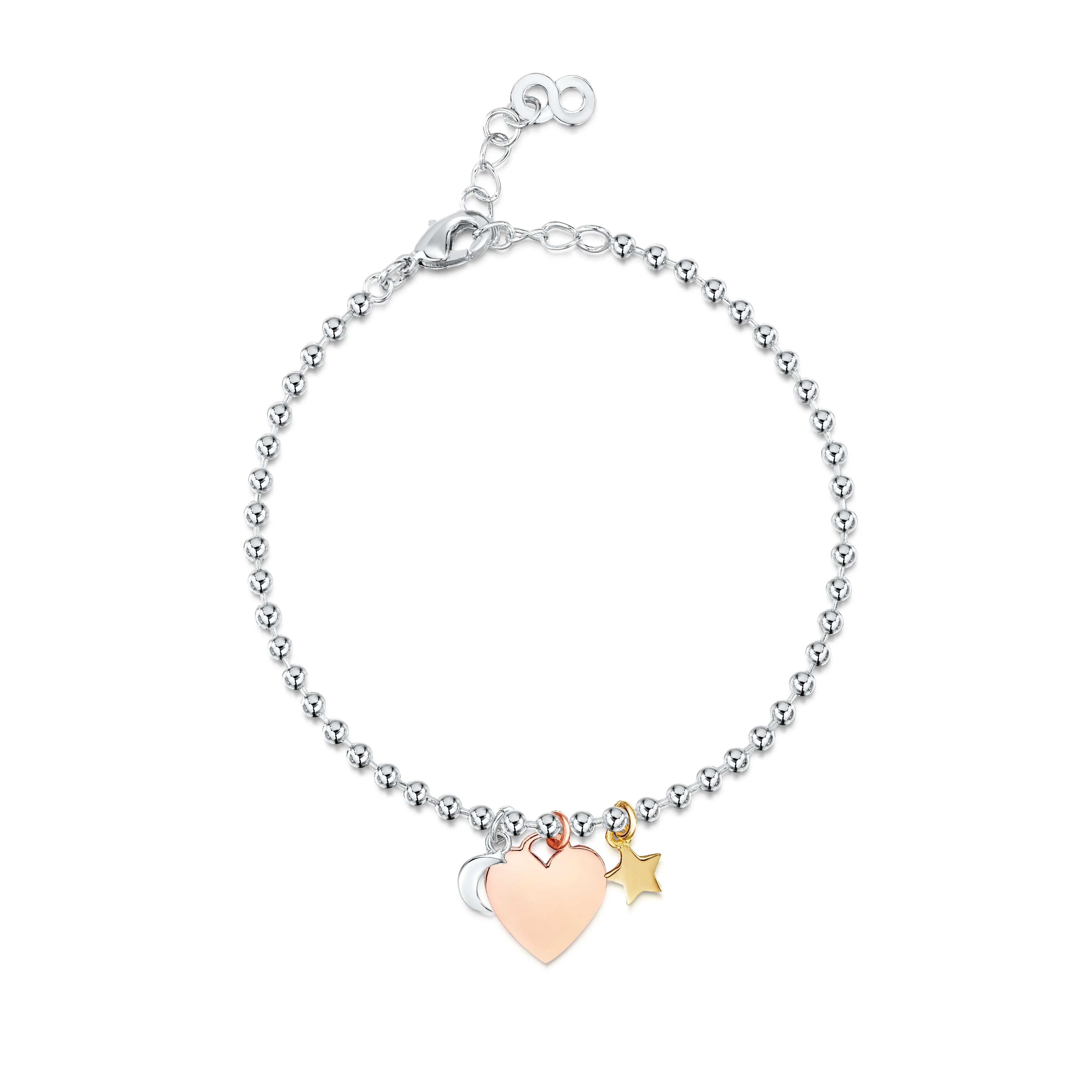 LXI Heart Moon & Stars Bracelet