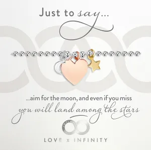 LXI Heart Moon & Stars Bracelet