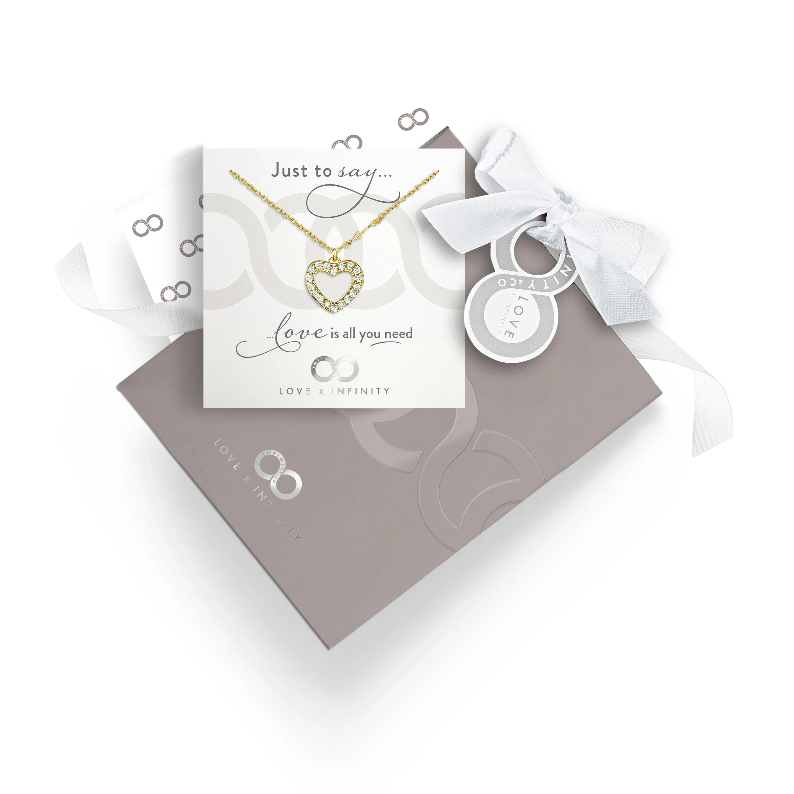 LXI Hearts & Arrows Pendant - Gold