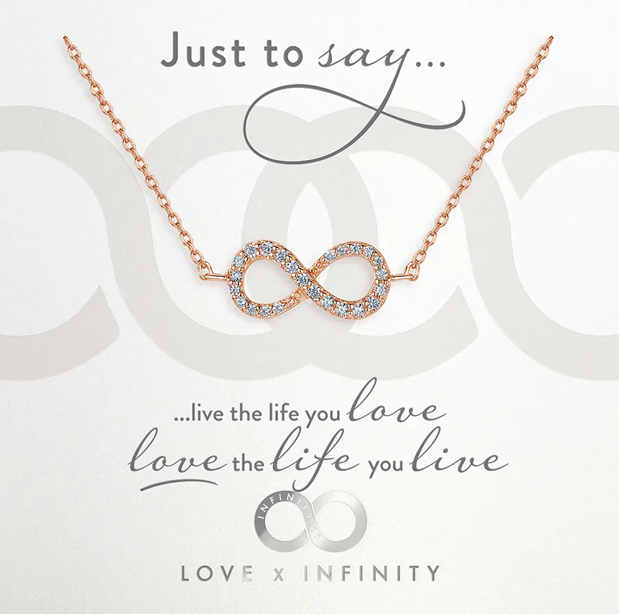 LXI Infinity Pendant Rose Gold