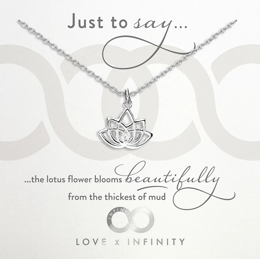 LXI Lotus Pendant Rhodium