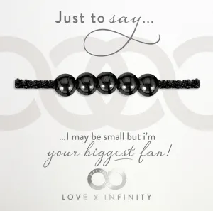 LXI Mens Friendship Bracelet - Black Rhodium