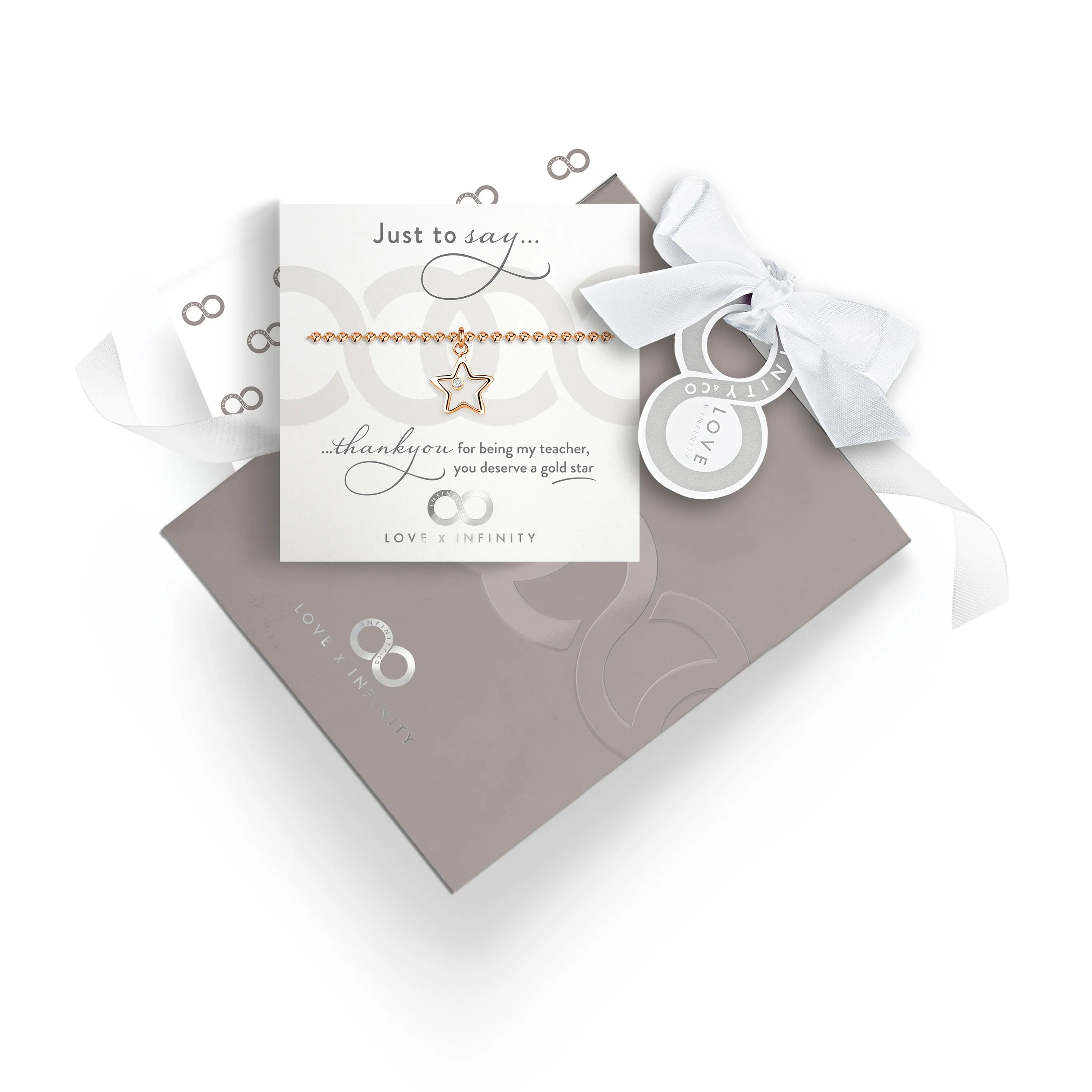 LXI Open Star Bracelet Rose Gold