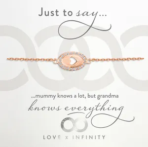 LXI Oval Cut Out Heart Bracelet