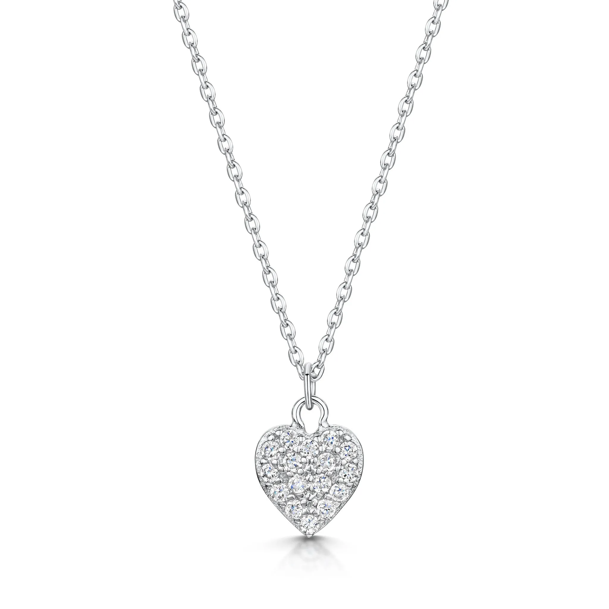 LXI Pave Heart Pendant