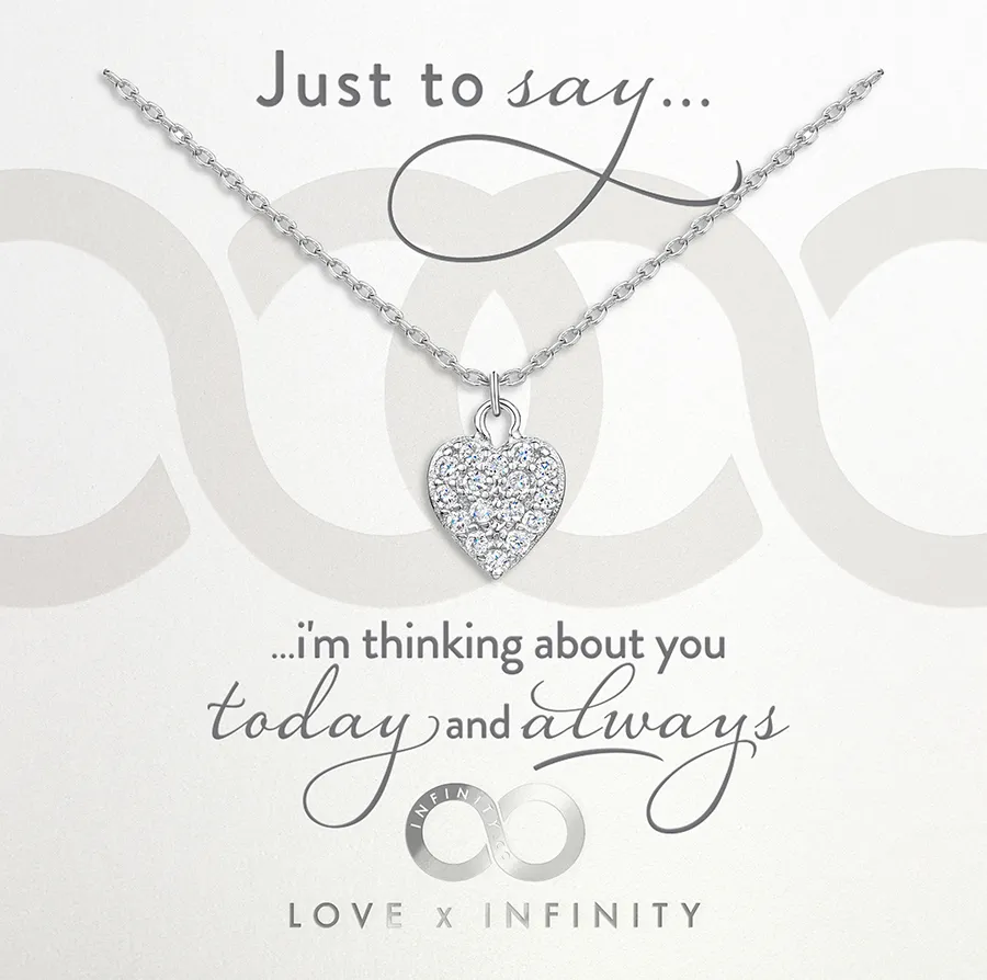 LXI Pave Heart Pendant