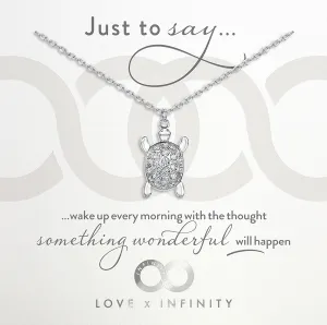 LXI Pave Sea Turtle Pendant