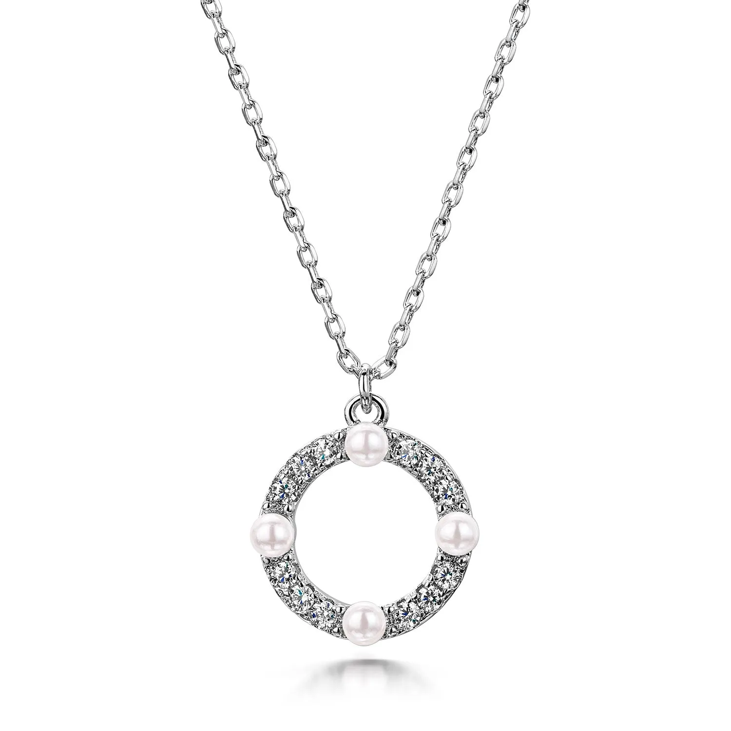 LXI Pearl Circle Pendant