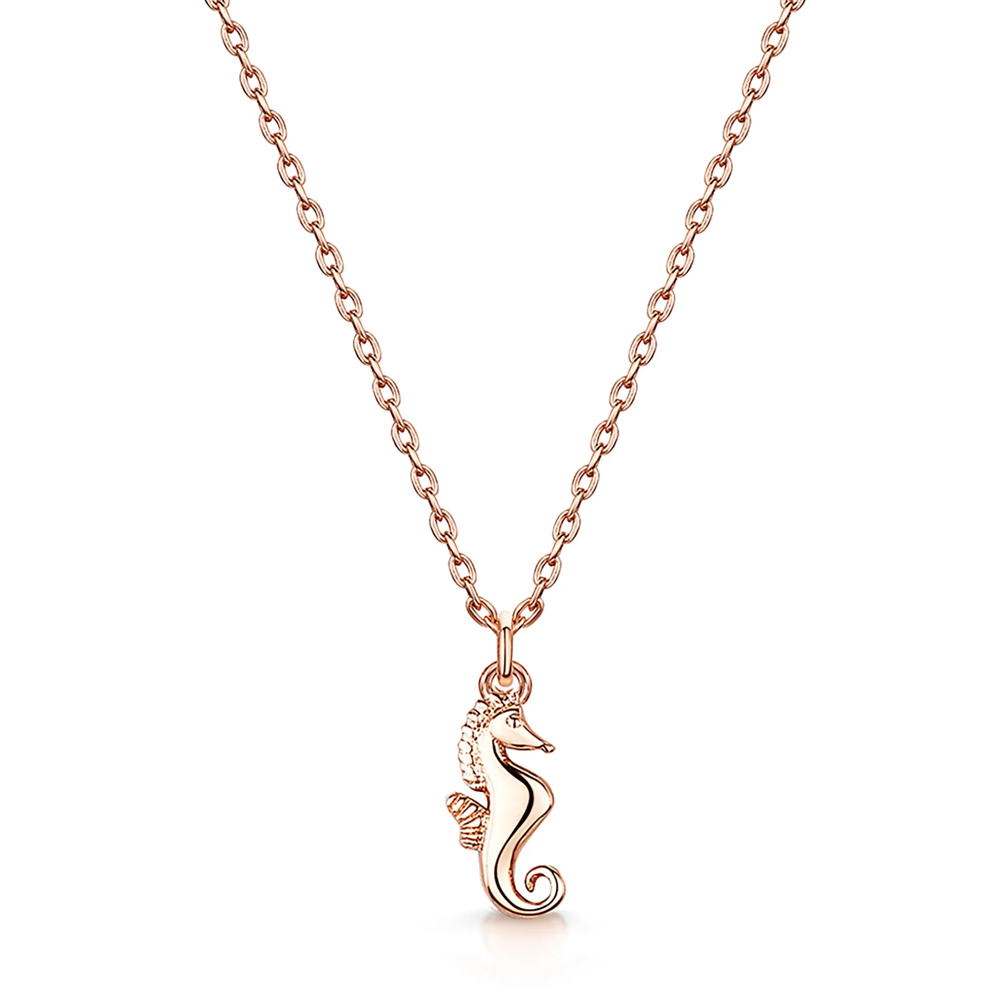 LXI Seahorse Pendant - Rose Gold