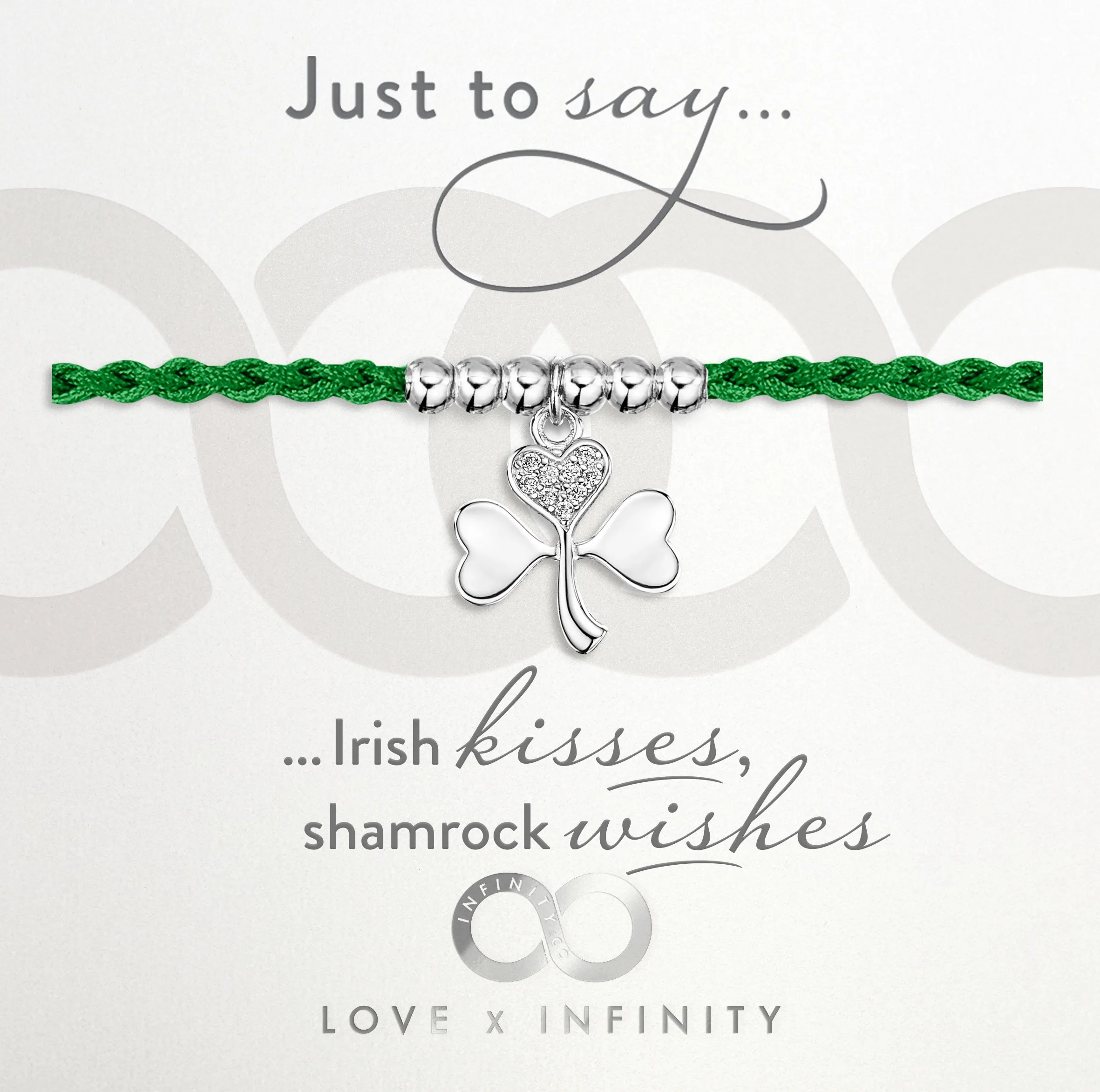 LXI Shamrock Friendship Bracelet- Rhodium