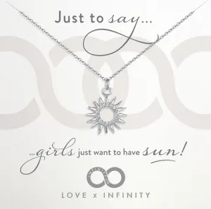 LXI Sun Pendant Rhodium