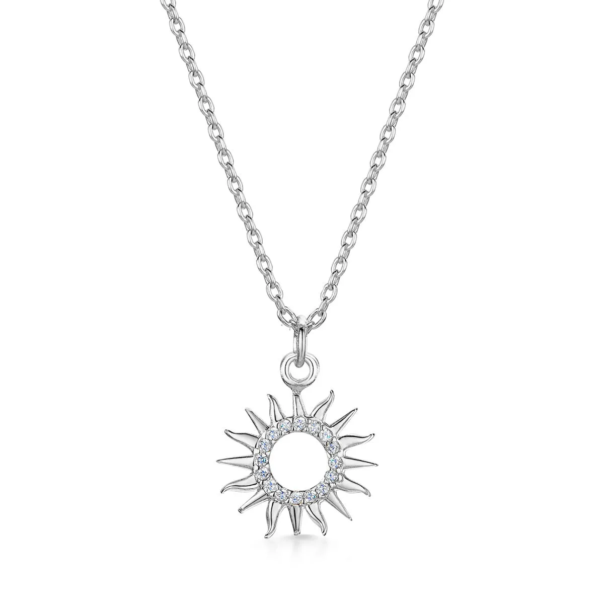 LXI Sun Pendant Rhodium