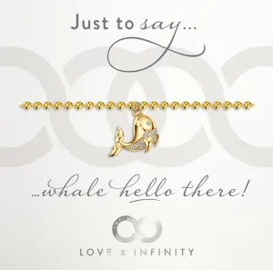 LXI Whale Bracelet- Gold