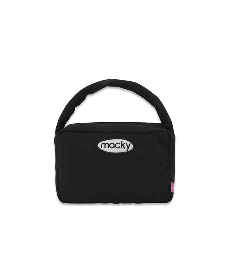 MACKY Golf: Quilting Square Tote Bag - Black