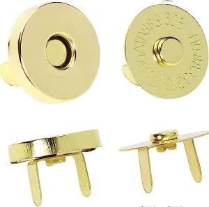 Magnetic bag Fastener-Gold Colour