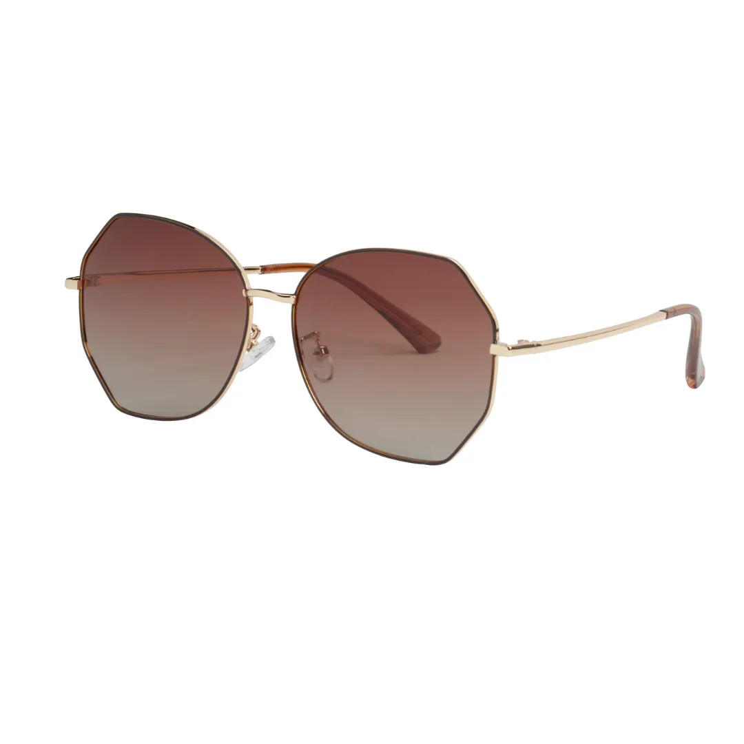 MAINE Gold Aviator Sunglasses