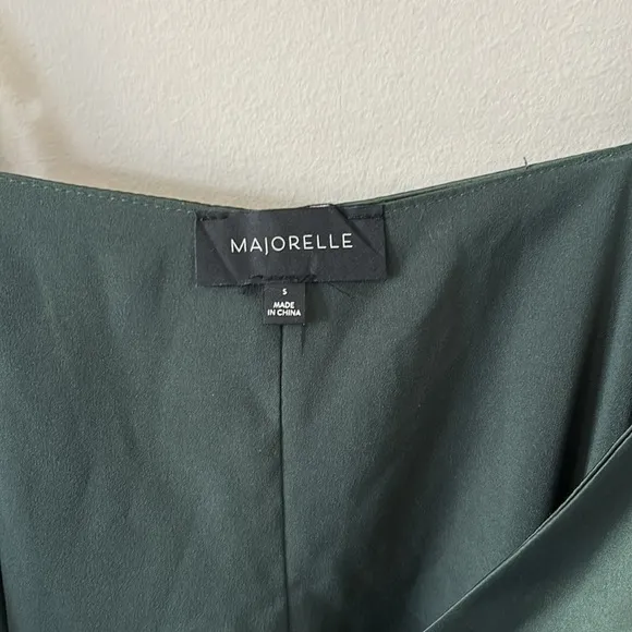 Majorelle Nina Dress in Ivy Satin WrapMini Dress Revolve Cocktail Sz S
